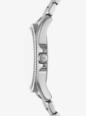 Kaycie Pavé Silver-Tone Watch image number 1