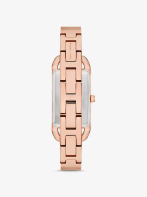 Mini Empire Pavé Rose Gold-Tone Bangle Watch image number 2