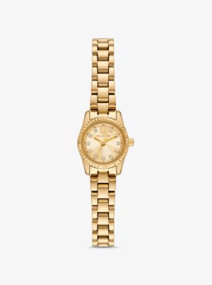 Mini Lexington Pave Gold Tone Watch Michael Kors Canada