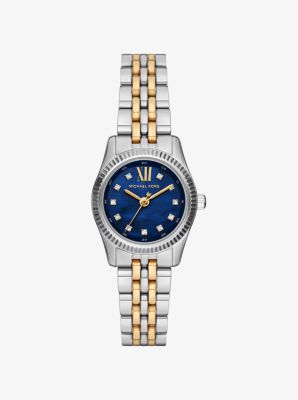 Michael kors two tone lexington watch sale