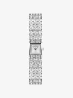 Mini Darrington Pavé Silver-Tone Watch image number 0