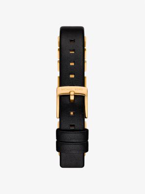 Mini Darrington Gold-Tone and Leather Watch image number 2