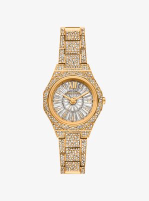 Mini Raquel Pavé Gold-Tone Watch