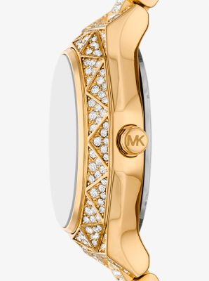 Mini Raquel Pavé Gold-Tone Watch image number 1