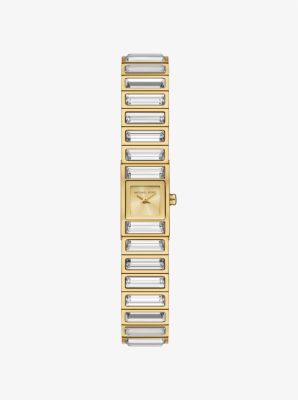 Limited-Edition Mini Darrington Pavé Bezel Gold-Tone Watch image number 0