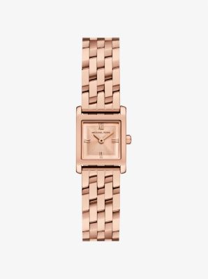 Micro Georgie Rose-Gold Tone Watch in ROSE GOLD | Michael Kors