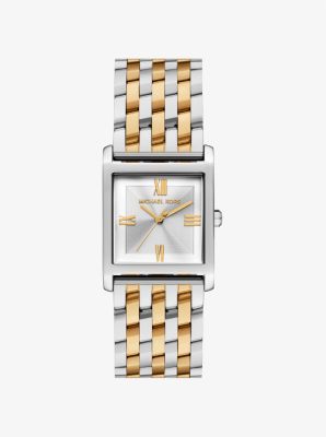 Kleine, zweifarbige Armbanduhr Georgie in ZWEIFARBIG | Michael Kors