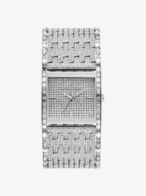 Montre Georgie argentée avec pierres pavées en édition limitée in ARGENT | Michael Kors