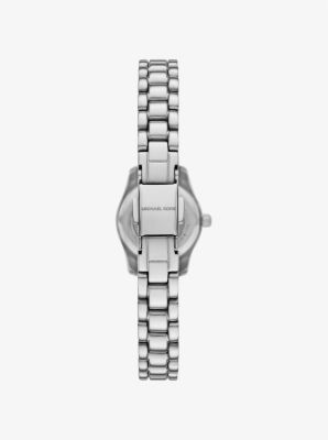 Coffret cadeau avec petite montre Lexington argentée à pierres pavées et bijoux image number 2
