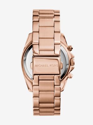 Montre chronographe Blair en acier inoxydable de ton or rose