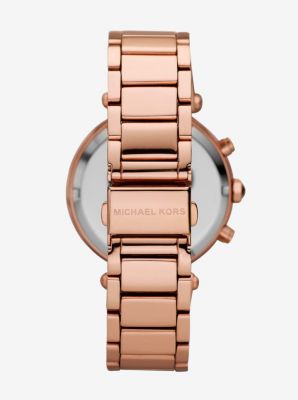 Michael kors montre rose hot sale