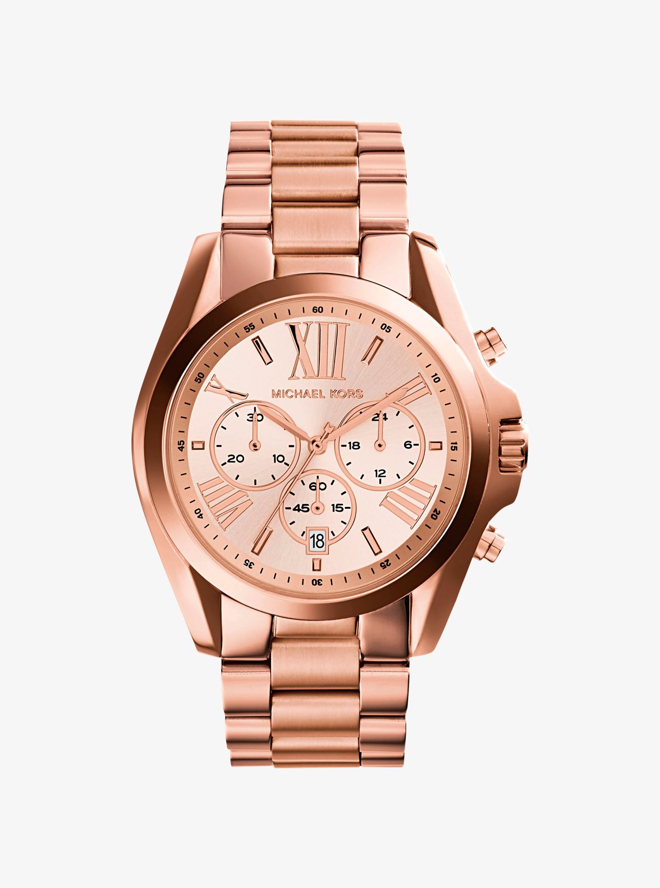 Oversized Bradshaw Rose Gold-Tone Watch | Michael Kors