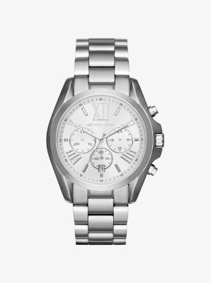 Oversize Bradshaw Silver-Tone Watch 