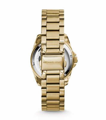 Mini Blair Gold Tone Watch Michael Kors Canada