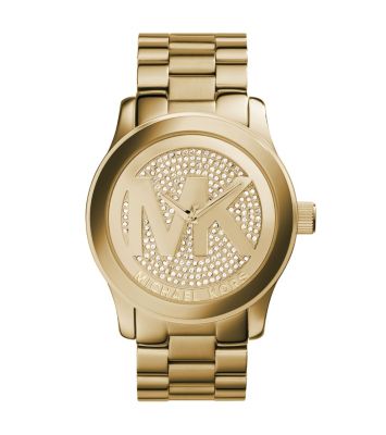 Runway Logo Rose Gold-Tone Watch 