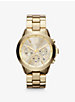 Oversized Gold-Tone Watch image number 0