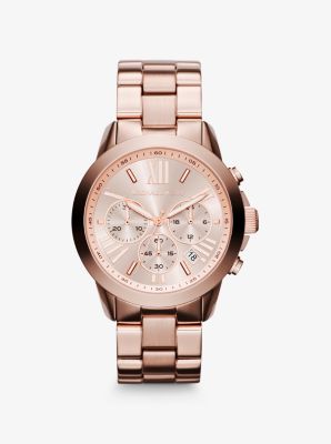 Oversized Rose Gold-Tone Watch | Michael Kors