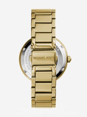 Parker Pav&eacute; Gold-Tone Watch