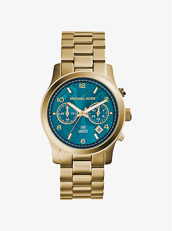 Watch Hunger Stop Runway Gold-Tone Stainless Steel Watch image number 0