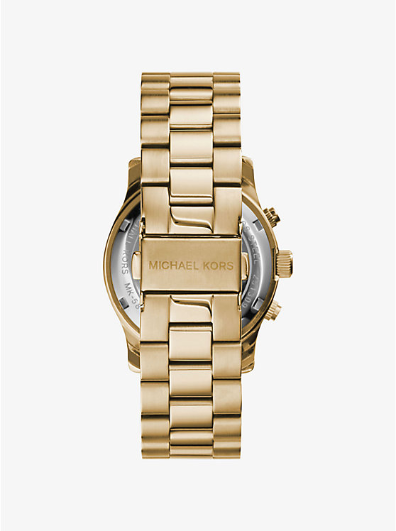 Watch Hunger Stop Runway Gold-Tone Stainless Steel Watch image number 2