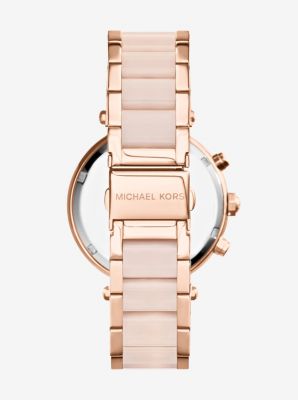 Parker Rose Gold-Tone Blush Acetate Watch image number 2