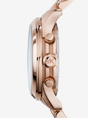 Michael kors hunger 2024 stop watch rose gold