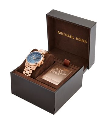 Michael kors hunger stop watch rose hot sale gold