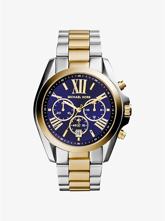 Oversized Bradshaw Two-Tone Watch | Michael Kors