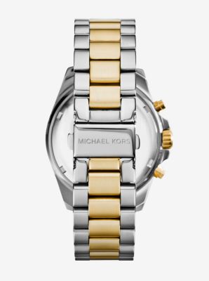 Oversized Bradshaw Two-Tone Watch Michael Kors