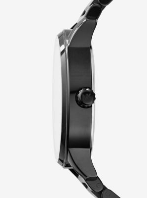 Kinley Pav&eacute; Black Stainless Steel Watch