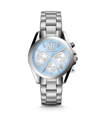 michael kors bradshaw silver tone watch