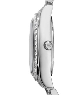 Kiley Pav&eacute; Silver-Tone Watch