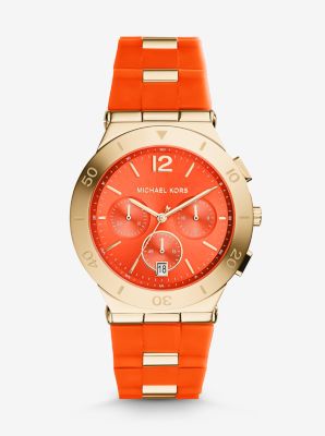 Michael kors 2025 orange watch