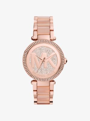 Parker gold tone watch michael kors sale