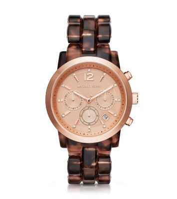 michael kors watch with tortoise shell band