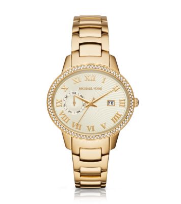 Whitley Pavé Gold-Tone Watch image number 0