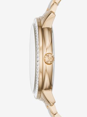 Madelyn Pav&eacute; Gold-Tone Watch