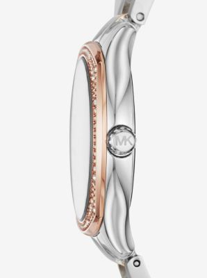 Mini Bryn Pav&eacute; Two-Tone Watch