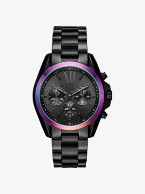 Bradshaw Black Tone and Iridescent Watch Michael Kors Canada