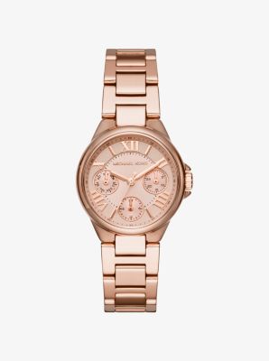 michael kors camille rose gold watch