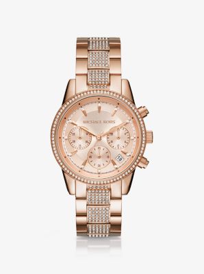 Michael kors large face best sale women's watch