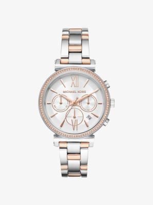 sofie pave two tone watch