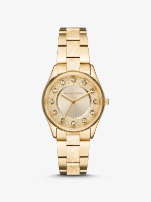 Colette Textured Gold Tone Watch Michael Kors Canada