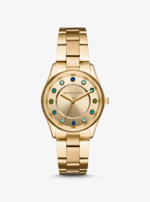 lindre musikalsk elegant Colette Gold-Tone Watch | Michael Kors