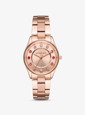 Michael kors colette on sale watch rose gold