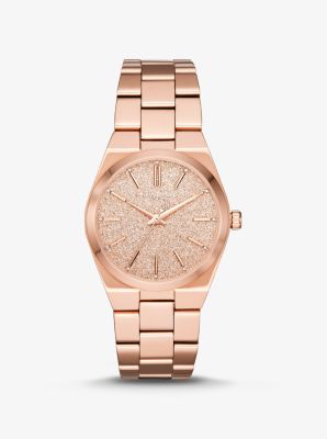 michael kors channing rose gold watch