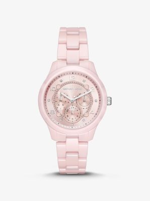 michael kors pink ceramic watch