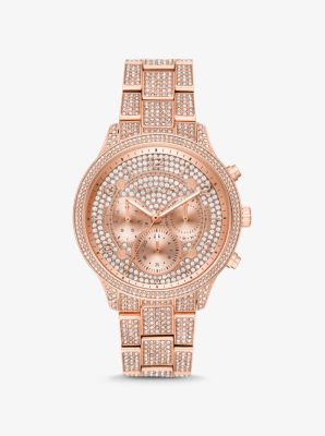iced out mk watch mens