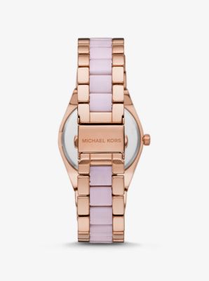 Channing Rose Gold-Tone and Acetate Watch image number 2