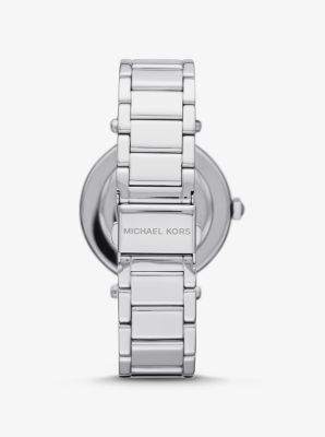 Pavé Silver-Tone Logo Watch | Michael Kors [US]